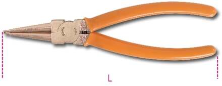 Beta Vonkvrije borgveertang, rechte punten, PVC-handgreep 1032BA 200 - 010320820