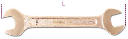 Beta Vonkvrije dubbele steeksleutels in engelse maten 55BA-AS 1.1/4X1.5/16 - 000550872