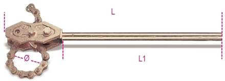 Beta Vonkvrije zware en omkeerbare kettingtangen 386BA 200 - 003860809