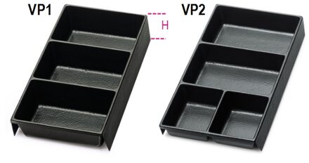 Beta Voorgevormde kunststof inzetbakken voor kleine delen voor alle modellen gereedschapskisten: C22, C23, C23C VP2 - 088880352