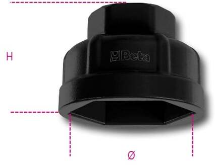 Beta Zeskant dopsleutels voor oliefilterhouders 1493AL/CF 32,5 - 014930432