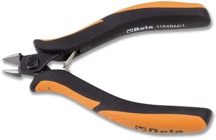 Beta Zijkniptang met afgeronde bekken en vlakke snijvorm. Twee componenten handgreep 1184BM /1 - 011840101