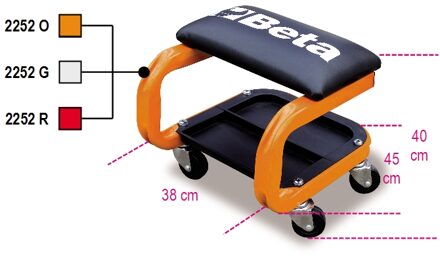 Beta Zitkruk op wielen 2252-G - 022520002