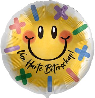 beterschap smiley met pleisters