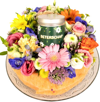 Beterschap taart blikje dropkrijtjes