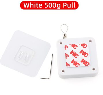 Betoci Automatische Deurdranger Multipurpose Geen Punch Deur Sticker Installatie 500G-800G Spanning Sluiten Apparaat Meubels Hardware wit 500G Pull