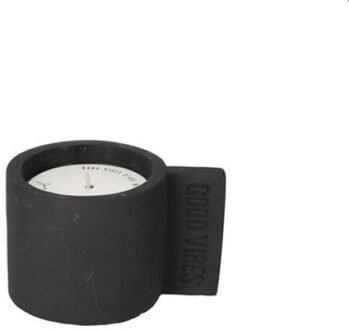 Betonnen Kaars Good Vibes Zwart