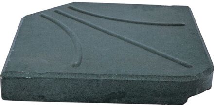 Betonplaat vierkant voor zweefparasol 25kg zwart