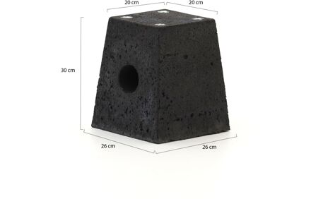 Betonpoer t.b.v. Cedrino Pergola universeel (4 stuks) - Laagste prijsgarantie! Grijs