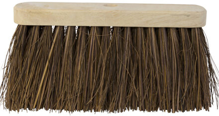 Betra Bezemkop binnen/buiten - bruin - FSC hout/bassine natuurvezel - 30 cm