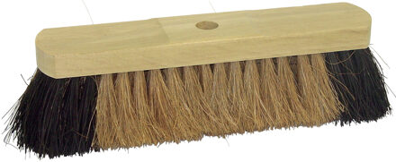 Betra Bezemkop binnen - lichtbruin/zwart - FSC hout/kokos - 30 cm