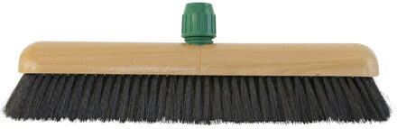 Betra Bezemkop binnen - zwart - hout/paardenhaar - 30 cm