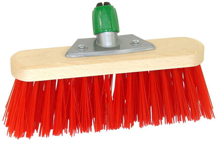 Betra Bezemkop buiten - rood - FSC hout/kunstvezel - 30 cm