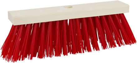 Betra Bezemkop buiten - rood - FSC hout/kunstvezel - 30 cm