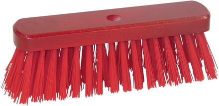 Betra Bezemkop buiten - rood - FSC hout/kunstvezel - 30 cm