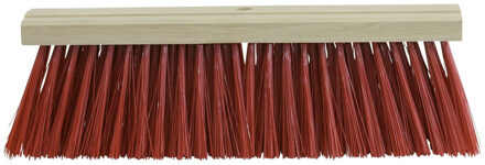 Betra Bezemkop buiten - rood - FSC hout/kunstvezel - 35 cm