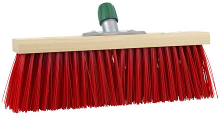 Betra Bezemkop buiten - rood - FSC hout/kunstvezel - 40 cm