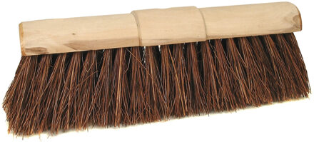 Betra Bezemkop - buitenbezem - bruin - FSC hout/natuurvezel - 45 cm