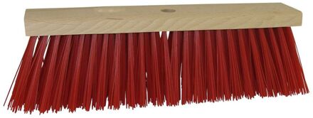 Betra bezemkop - buitenbezem - rood - FSC hout/kunstvezel - 40 cm - Bezem