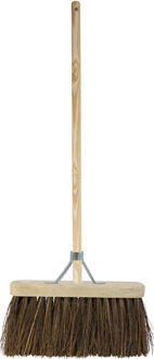Betra Buitenbezem - FSC hout - natuurvezel - hard - 30 x 130 cm