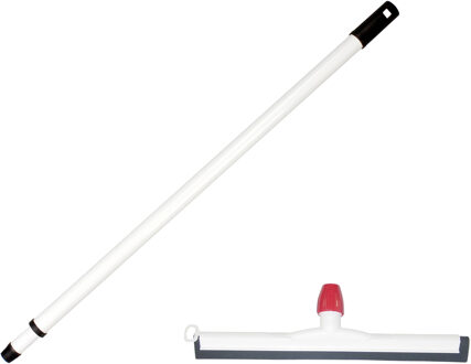 Betra Douchetrekker/vloertrekker - kunststof - wit - natuur rubber - B45 cm - Uitschuif steel