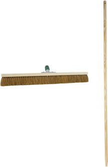 Betra Magazijnbezem - extra breed 100 cm - Binnenbezem - FSC hout - zachte kokos haren - steel 130 cm
