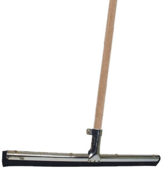 Betra Vloertrekker/douchetrekker voor water - metaal/natuurrubber - B35 cm - met houten steel 130 cm