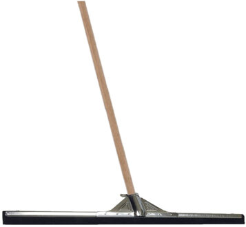 Betra Vloertrekker/douchetrekker - voor water metaal/rubber 100 cm - met houten steel 130 cm