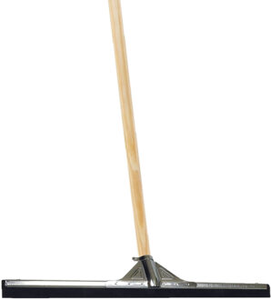 Betra Vloertrekker/douchetrekker voor water metaal/rubber 100 cm met houten steel 150 cm