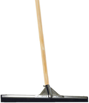 Betra Vloertrekker/douchetrekker voor water metaal/rubber 45 cm met houten steel 150 cm