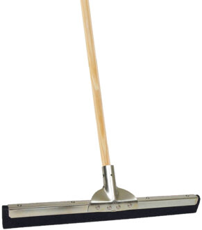 Betra Vloertrekker/douchetrekker voor water metaal/rubber 45 cm met houten steel 150 cm