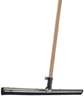 Betra Vloertrekker/douchetrekker voor water metaal/rubber 55 cm met houten steel 130 cm