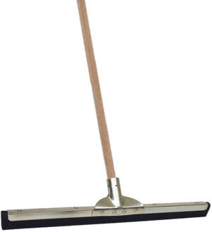 Betra Vloertrekker/douchetrekker voor water metaal/rubber 55 cm met houten steel 130 cm