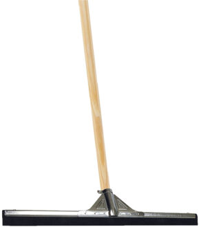 Betra Vloertrekker/douchetrekker voor water metaal/rubber 55 cm met houten steel 150 cm