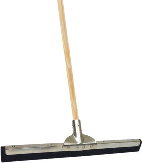 Betra Vloertrekker/douchetrekker voor water metaal/rubber 55 cm met houten steel 150 cm