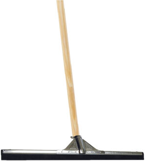 Betra Vloertrekker/douchetrekker voor water - metaal/rubber - 75 cm - met houten steel 150 cm