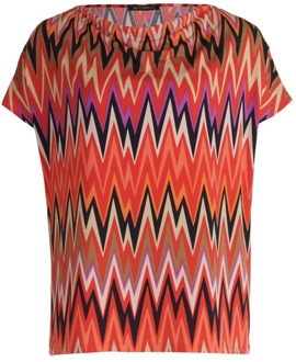 Betty Barclay Zigzag korte mouw shirt Betty Barclay , Multicolor , Dames - Xl,L,M,4Xl