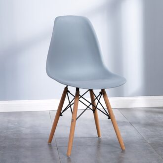 Betty Woonkamer Eettafel Been Ovale Rechthoekige Hout Met Optionele Scandinavische Nordic Stoel stoel (grijs)
