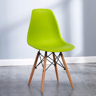 Betty Woonkamer Eettafel Been Ovale Rechthoekige Hout Met Optionele Scandinavische Nordic Stoel stoel (groen)