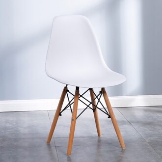 Betty Woonkamer Eettafel Been Ovale Rechthoekige Hout Met Optionele Scandinavische Nordic Stoel stoel (wit)