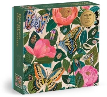 Between The Blooms 1000 Piece Foil Puzzle -  Galison (ISBN: 9780735388024)