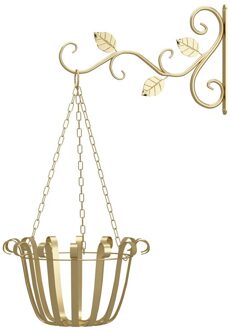 Beugel Haak Ijzeren Hanger Planten Houder Balkon Woondecoratie Europese Stijl Muur Opknoping Bloempot Ondersteuning gold1