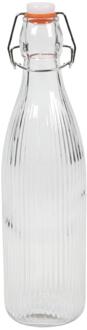 Beugelfles Lines 500ml 7x27cm transparant