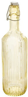 Beugelfles / Weckfles - geel glas - 1 liter
