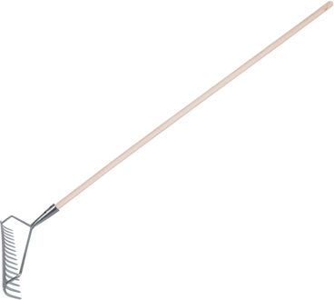 Beugelhark - verzinkt staal - 16 tanden - inclusief steel 130 cm