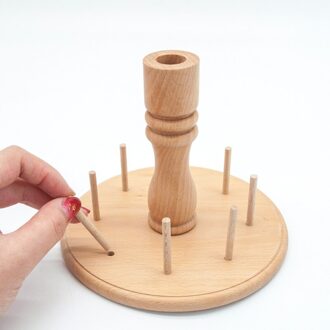 Beukenhout 8 Spool Draad Rack Holder Naaien Borduren Quilten Stand Organizer Houder