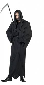 Beul & Magere Hein Kostuum | Grimmige Zwarte Dood | Man | Maat 48 | Halloween | Verkleedkleding