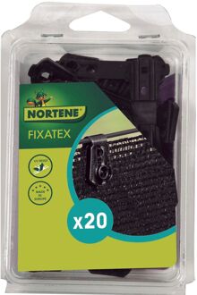 Bevestigingsclip Fixatex Zwart - 20 Stuks