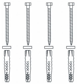 bevestigingsset voor wandbeugel 2611