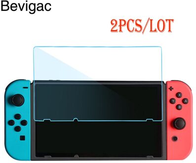 Bevigac 2 Pcs Anti-Kras High Definition Gehard Glas Screen Protector Film Cover Voor Nintend Nintendo Switch Console Game